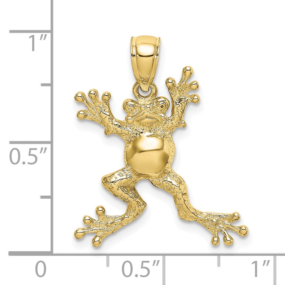 10K 2-D Frog w/Pot Belly Charm (10K6560)