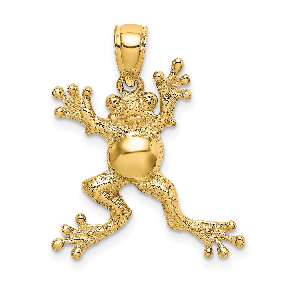 10K 2-D Frog w/Pot Belly Charm (10K6560)