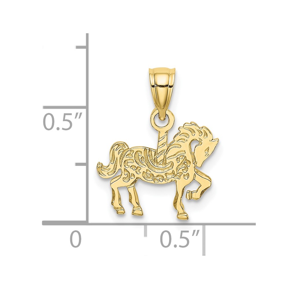 10K Carousel Horse Charm (10K6576)