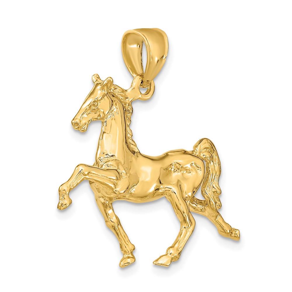 10K 3-D Tennessee Walking Horse Charm (10K6577)