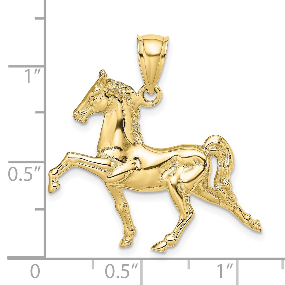 10K 3-D Tennessee Walking Horse Charm (10K6577)