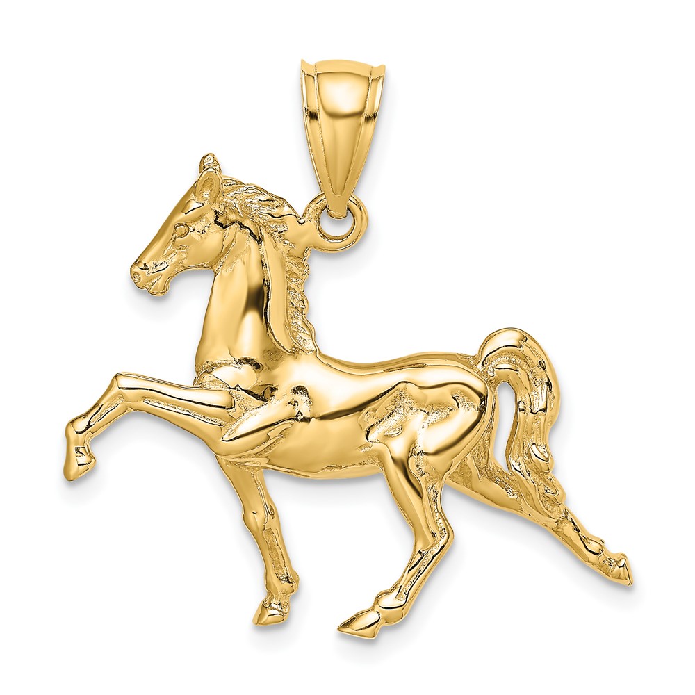 10K 3-D Tennessee Walking Horse Charm (10K6577)
