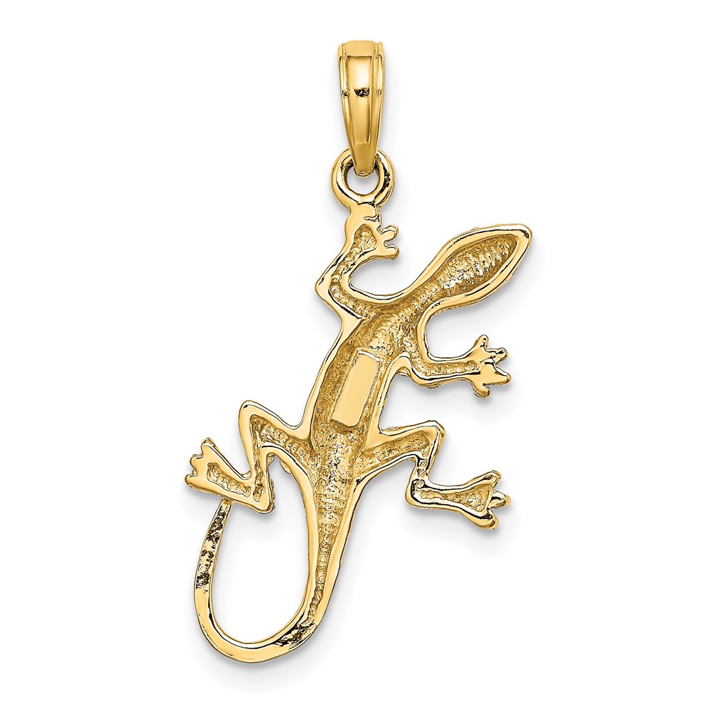 10K 2-D Gecko Charm (10K6583)