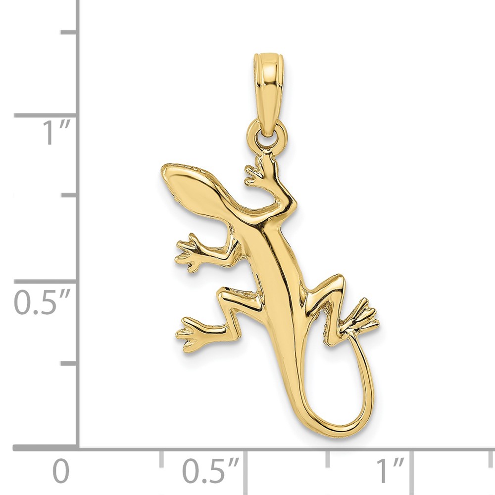 10K 2-D Gecko Charm (10K6583)