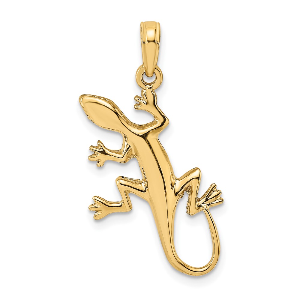 10K 2-D Gecko Charm (10K6583)