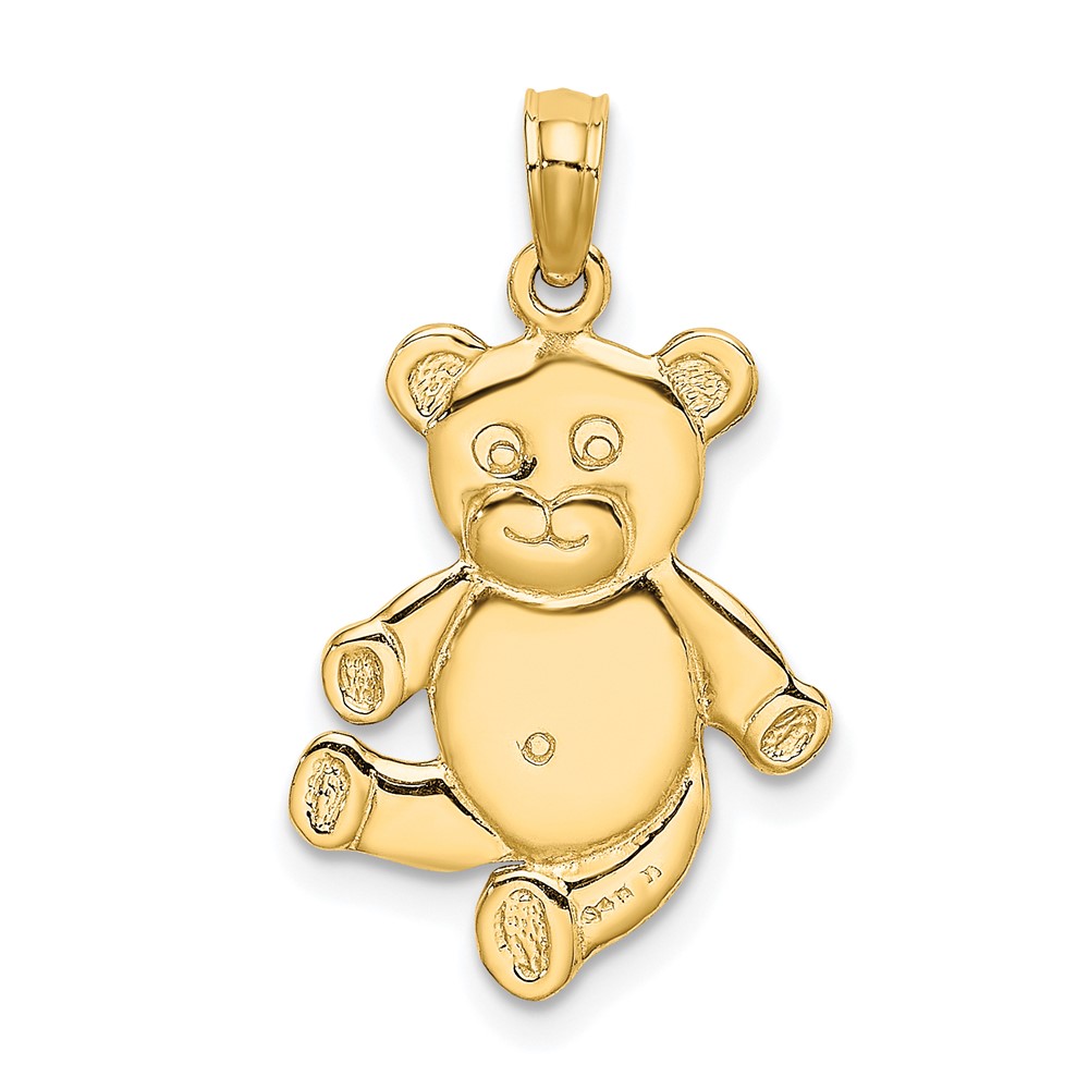 10k Reversible Teddy Bear Charm (10K6590)