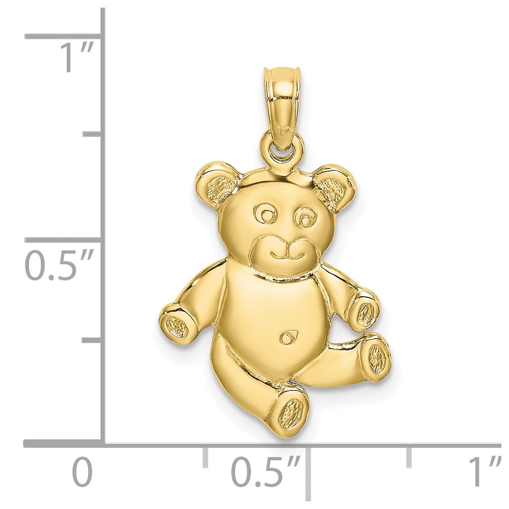 10k Reversible Teddy Bear Charm (10K6590)