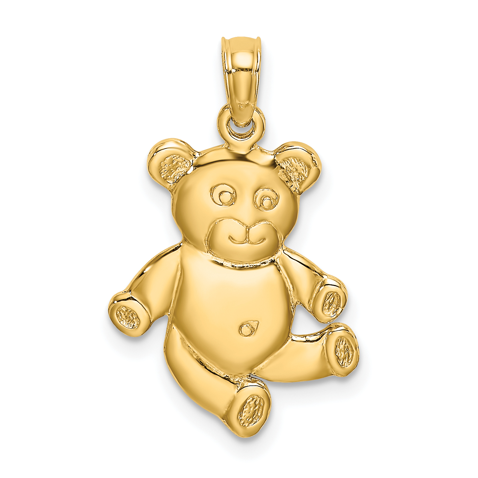 10k Reversible Teddy Bear Charm (10K6590)