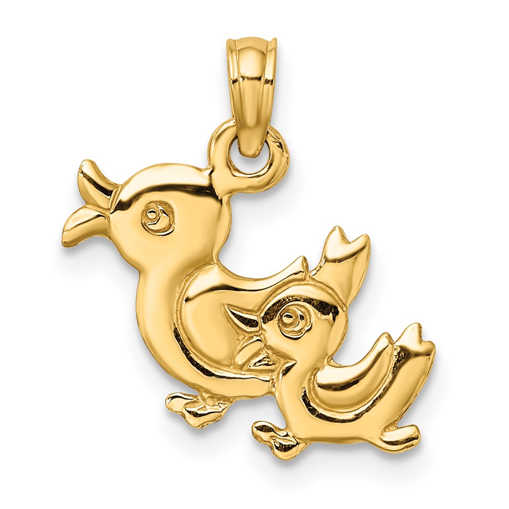 10K 3-D Two Ducks Charm (10K6594)