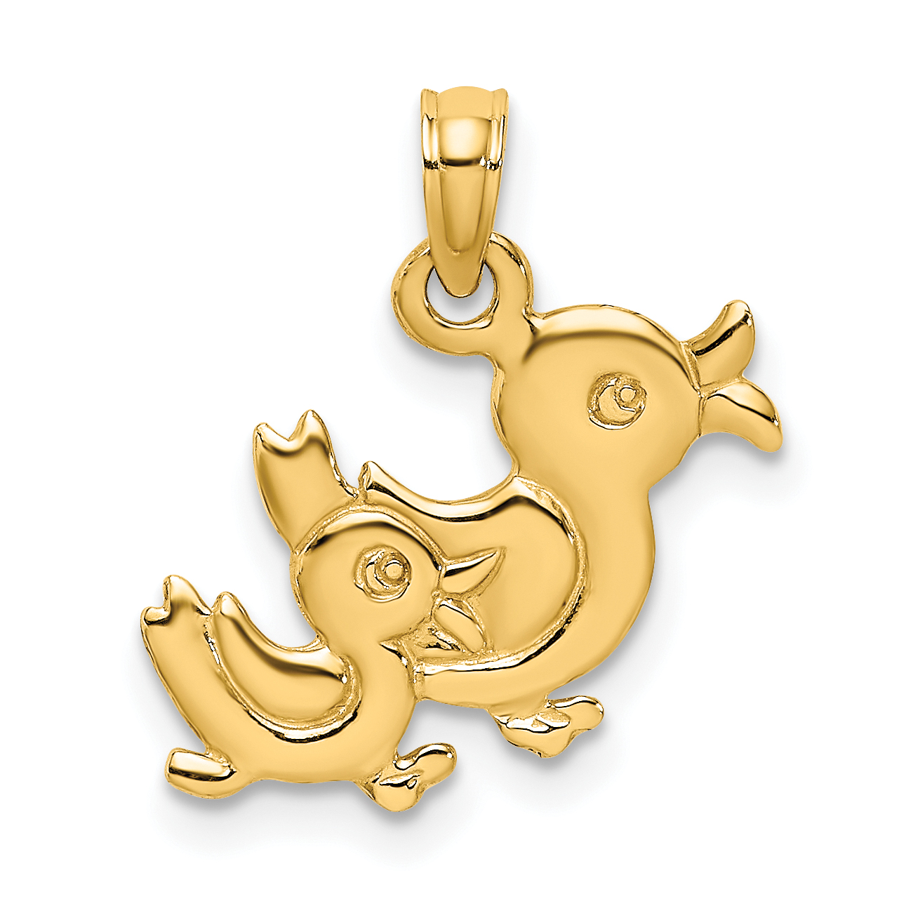 10K 3-D Two Ducks Charm (10K6594)