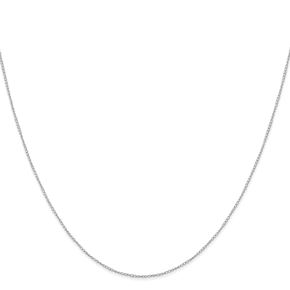 10k White Gold .42mm Carded Curb Chain (10K6CW-18)