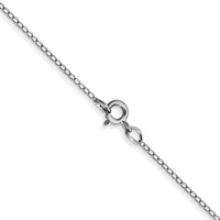 10K White Gold .42mm Carded Curb Chain view 3