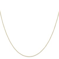 10K .42mm Yellow Gold Carded Curb Chain view 2