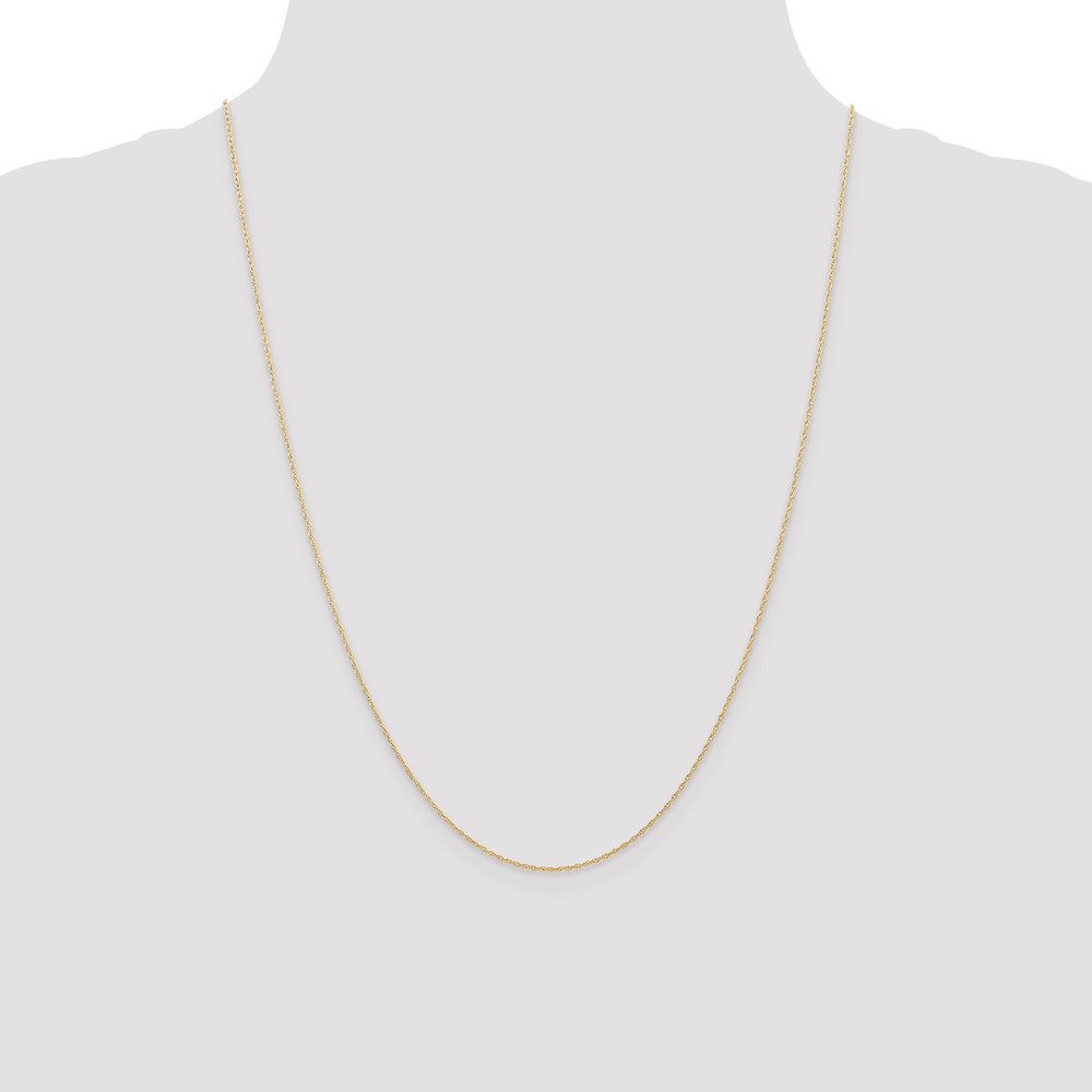 10k .6 mm Carded Cable Rope Chain (10K6RY-24)