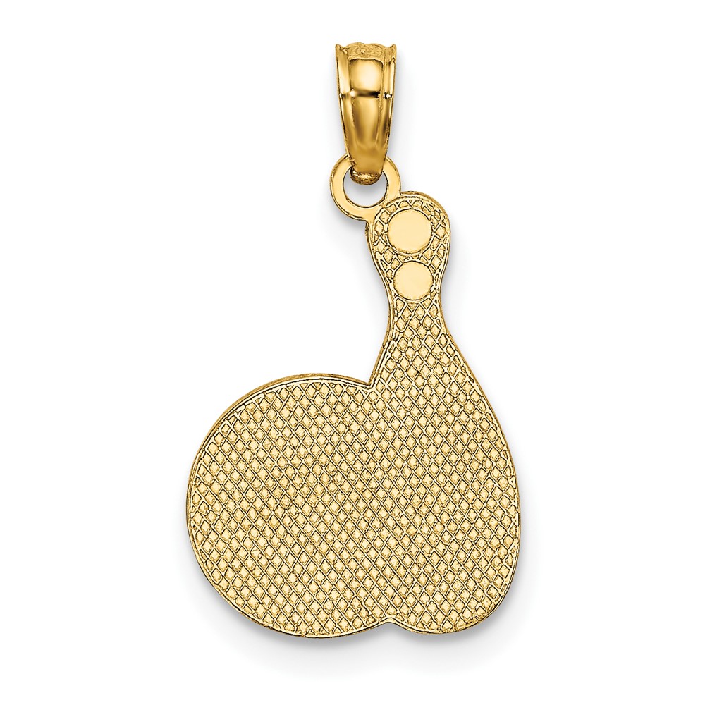 10K Enamel Bowling Ball and Pin Charm (10K7066)