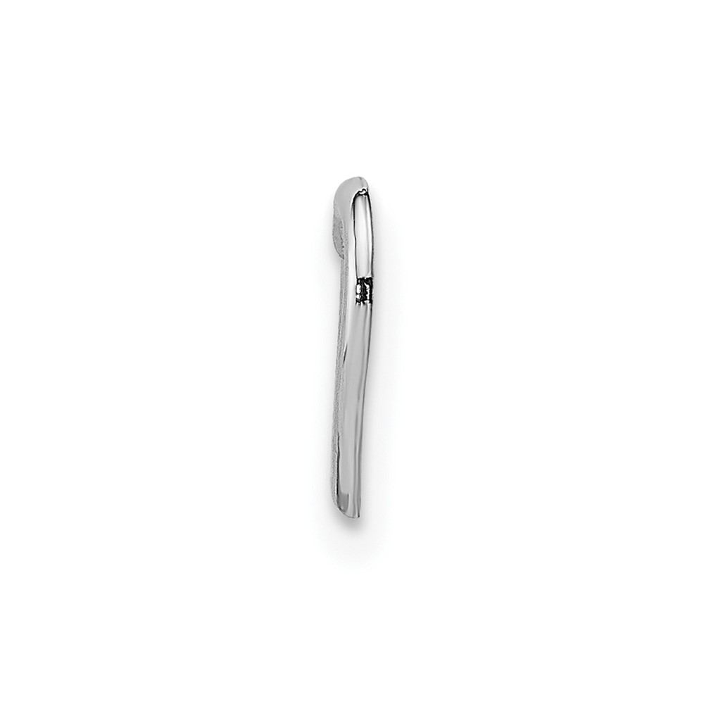 10K White Gold Polished Mini Floating Heart Slide (10K7108W)