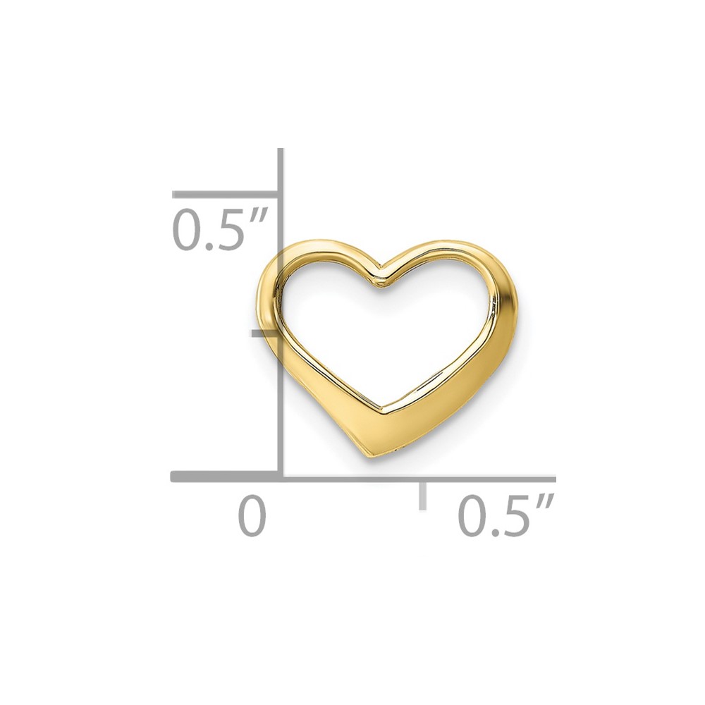10K Floating Heart Charm (10K7119)