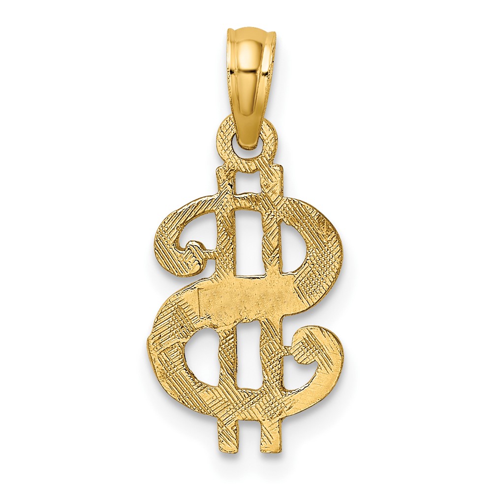 10K Dollar Sign Charm (10K7136)