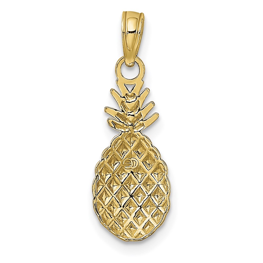 10K Textured Pineapple Charm (10K7138)