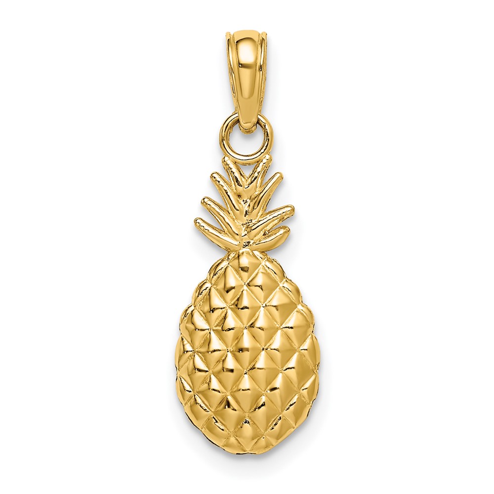 10K Textured Pineapple Charm (10K7138)