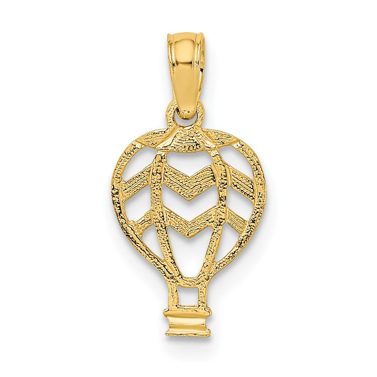 10K Cut-Out Flat Hot Air Balloon Charm (10K7148)