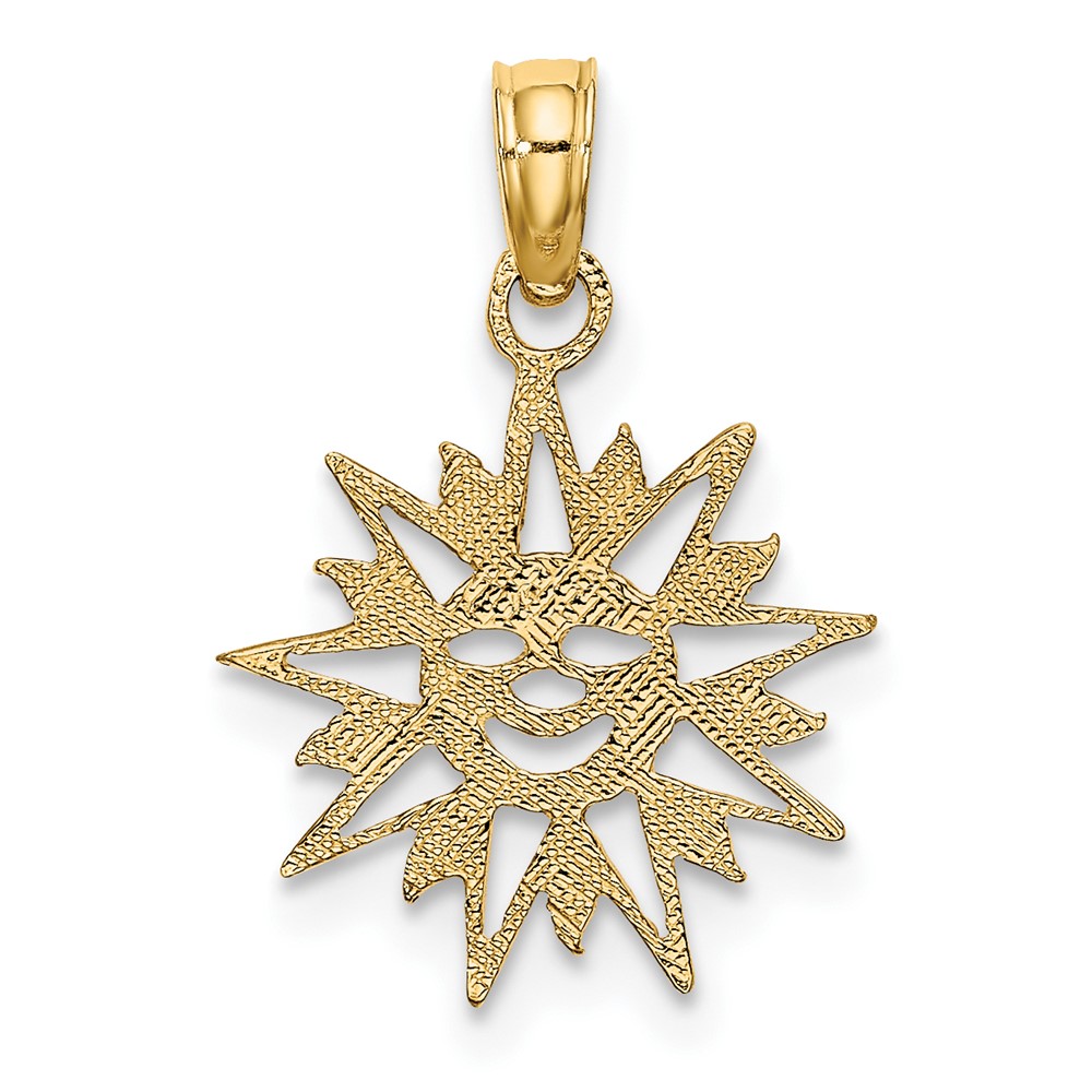 10K Smiling Sun Charm (10K7156)