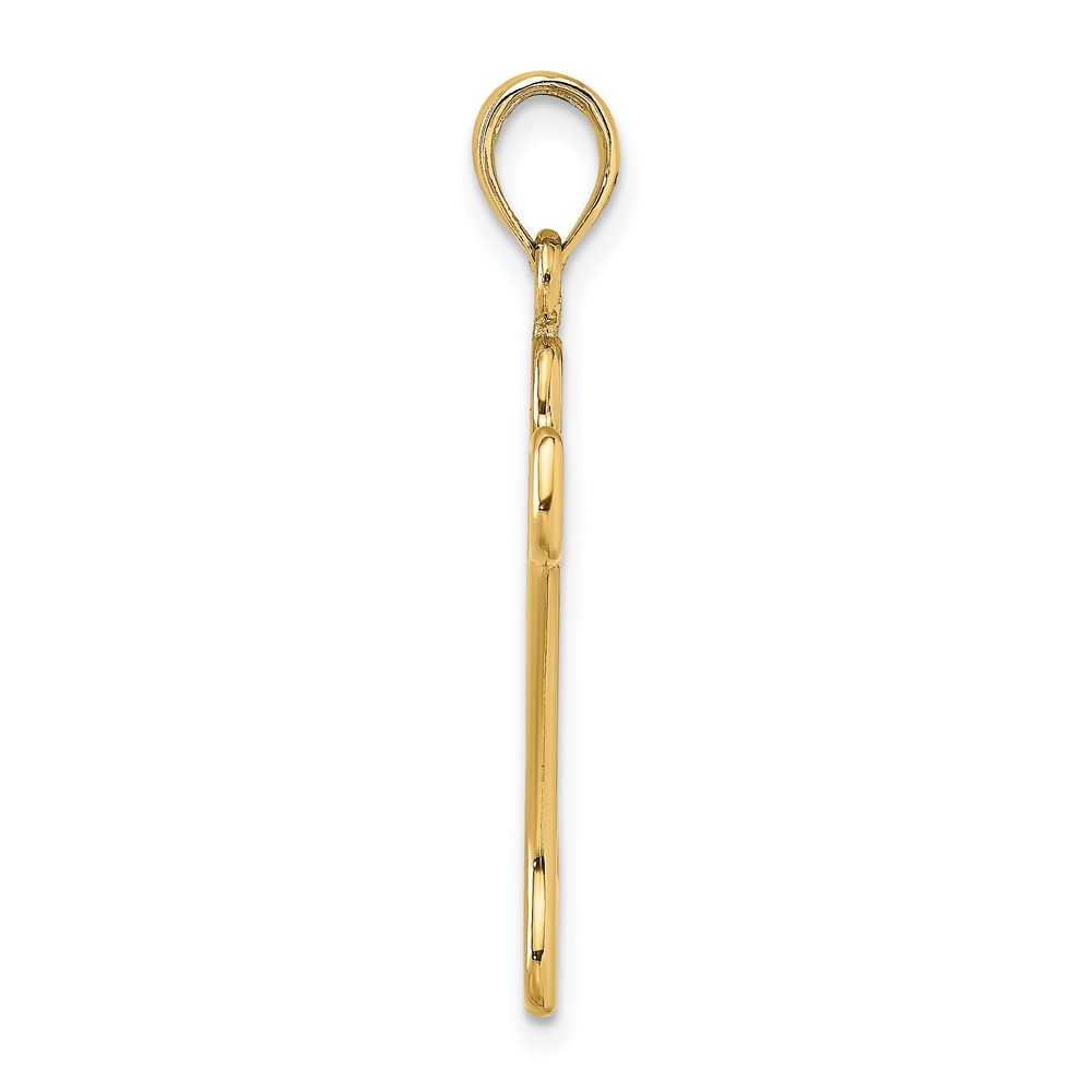 10K Cut-Out  Polished Dog Bone Charm (10K7166)