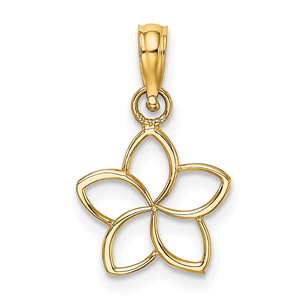 10k Cut Out Flower Charm (10K7188)