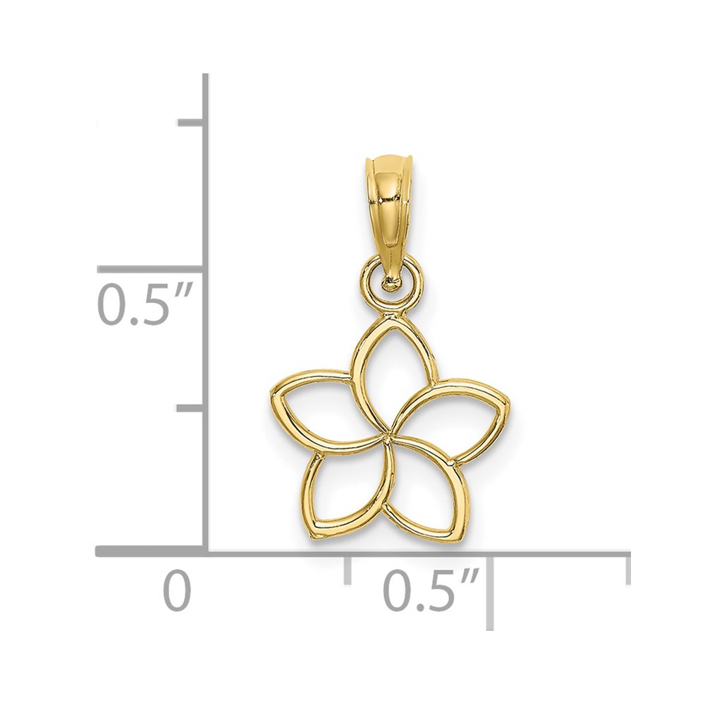 10k Cut Out Flower Charm (10K7188)