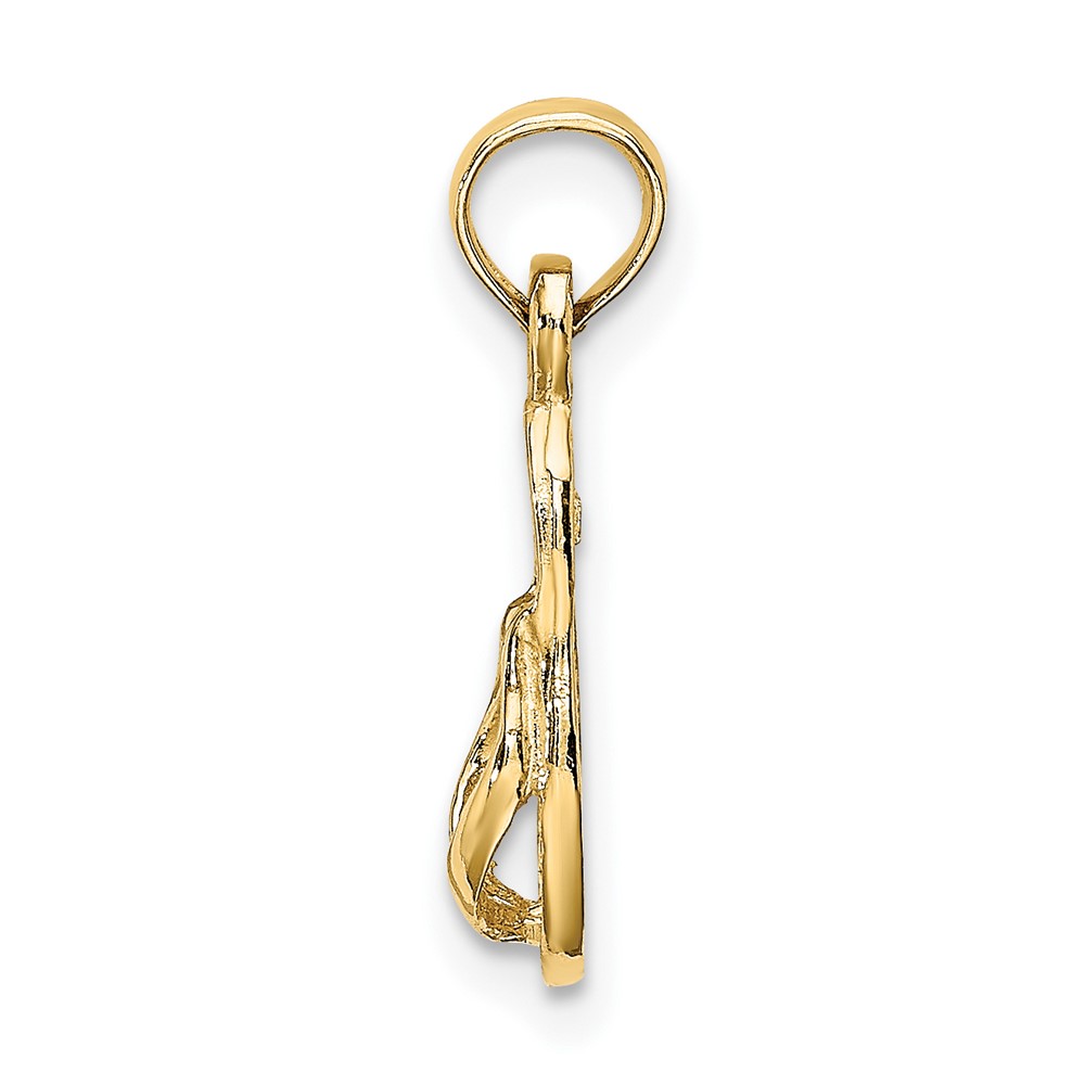 10K 3D Single Flip-Flop Charm (10K7210)