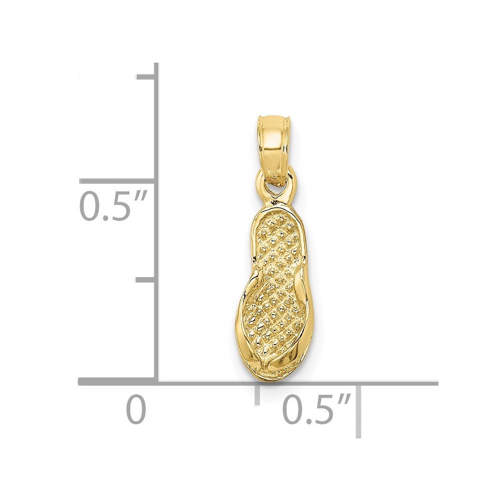 10K 3D Single Flip-Flop Charm (10K7210)