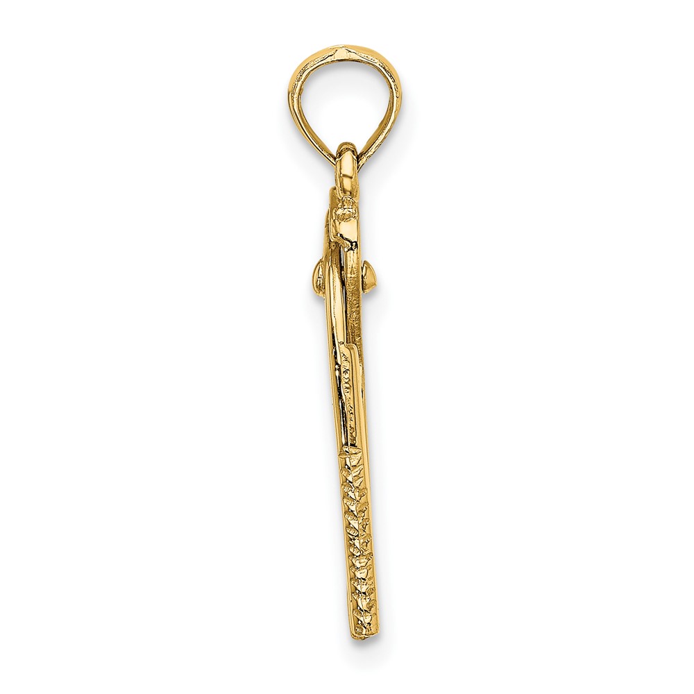 10K 3-D Moveable Locking Wrench Charm (10K7220)