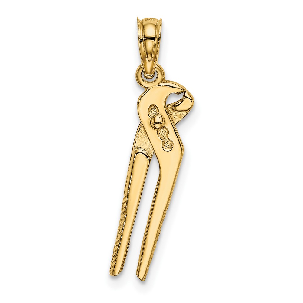 10K 3-D Moveable Locking Wrench Charm (10K7220)