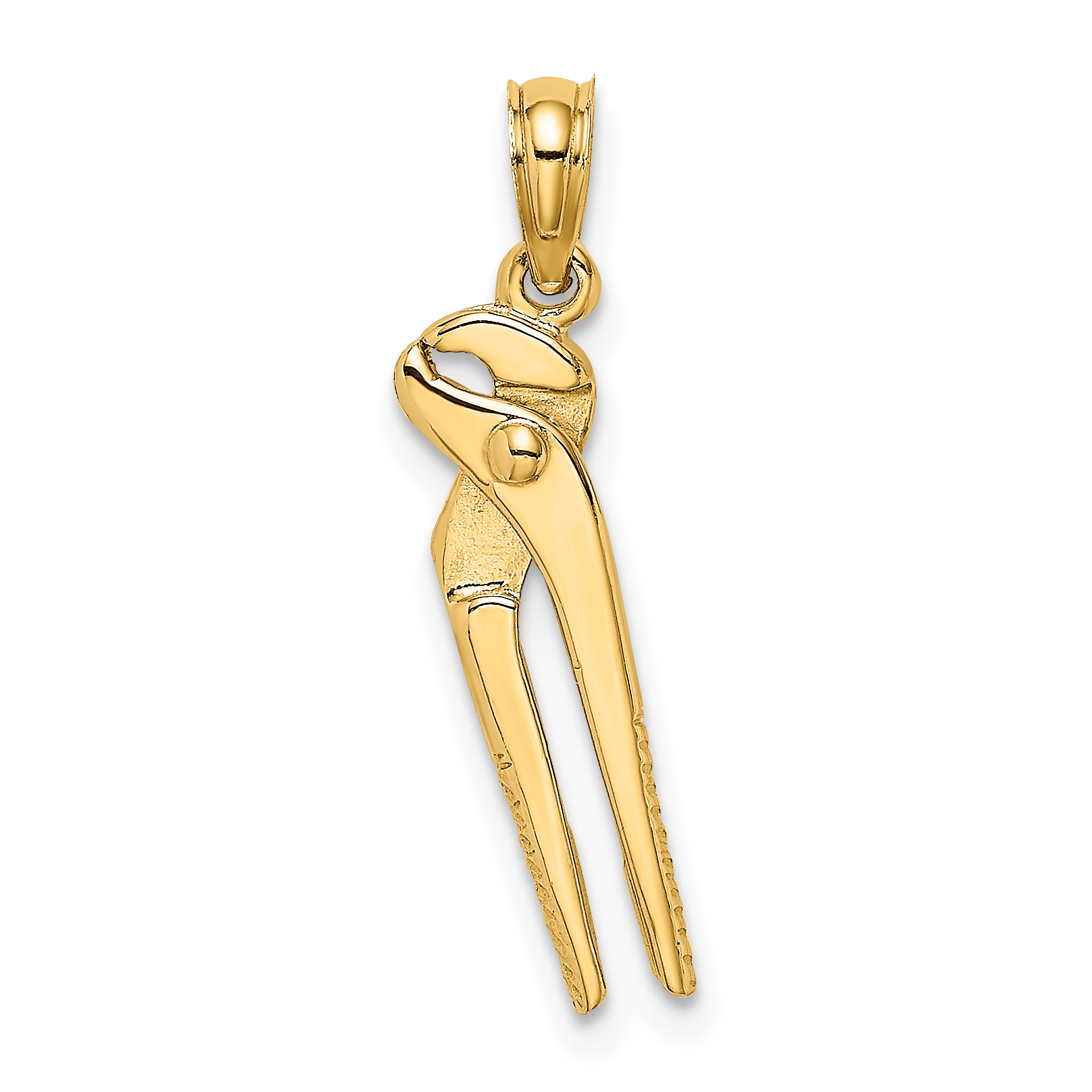 10K 3-D Moveable Locking Wrench Charm (10K7220)