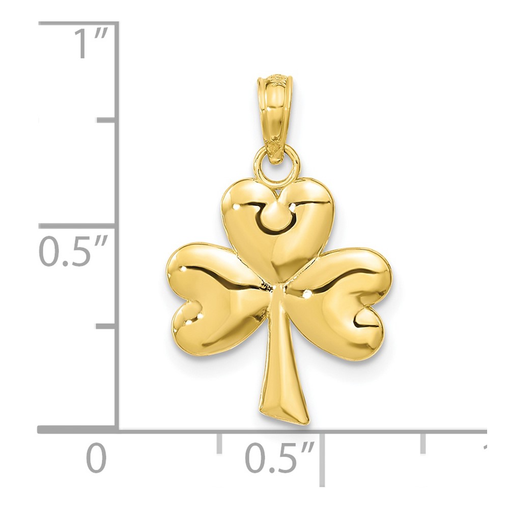 10K 3-Leaf Clover Charm (10K7240)