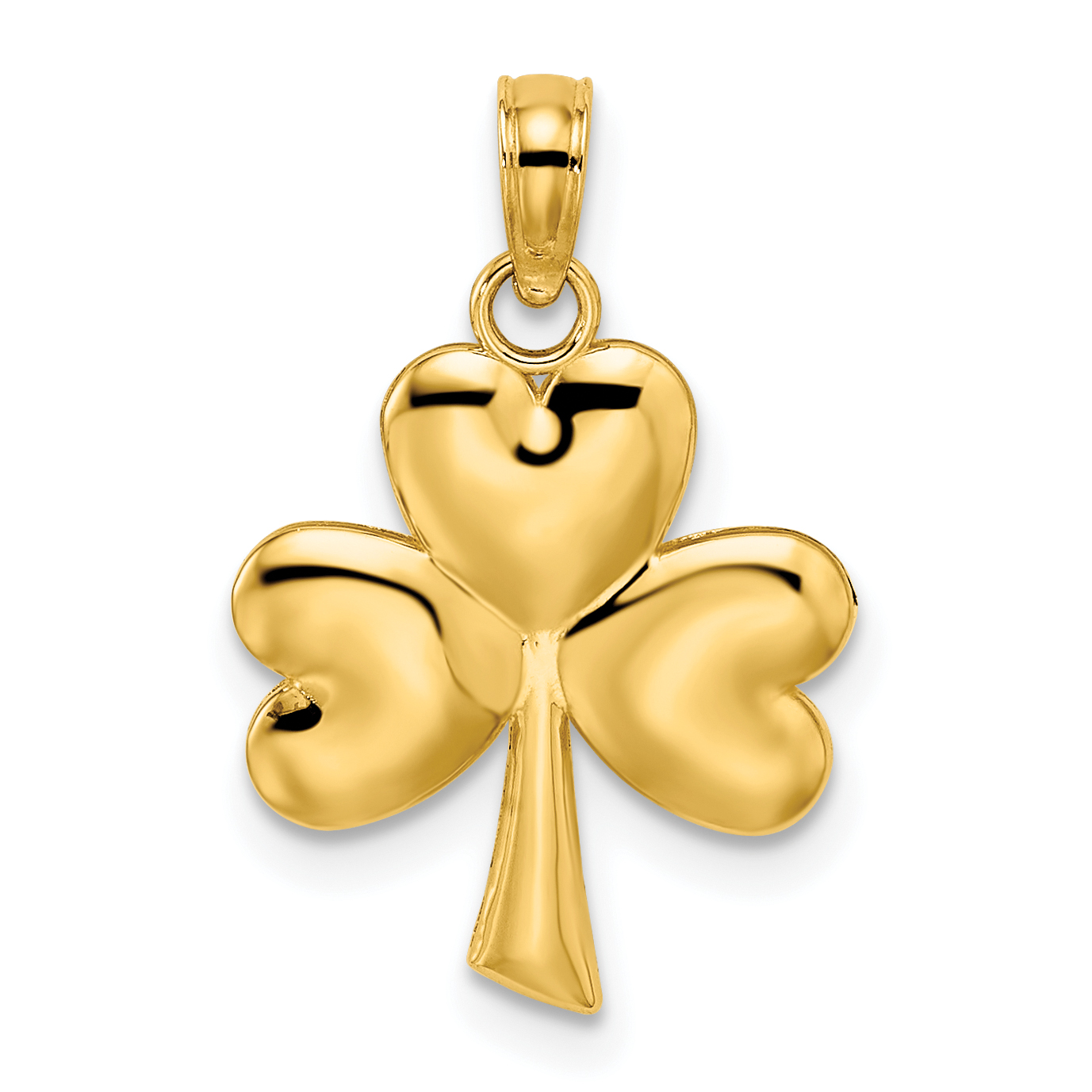 10K 3-Leaf Clover Charm (10K7240)