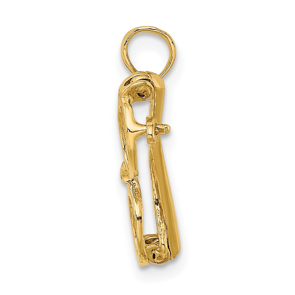 10K 3-D Moveable Sunglasses Charm (10K7248)