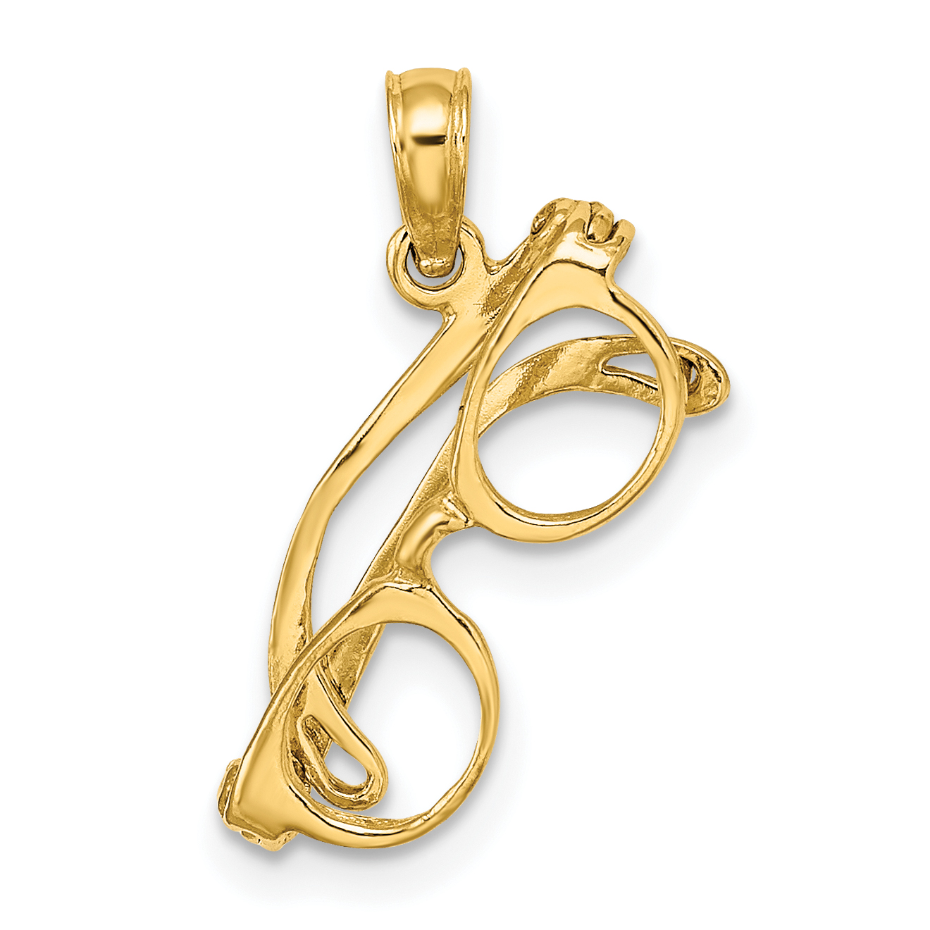 10K 3-D Moveable Sunglasses Charm (10K7248)