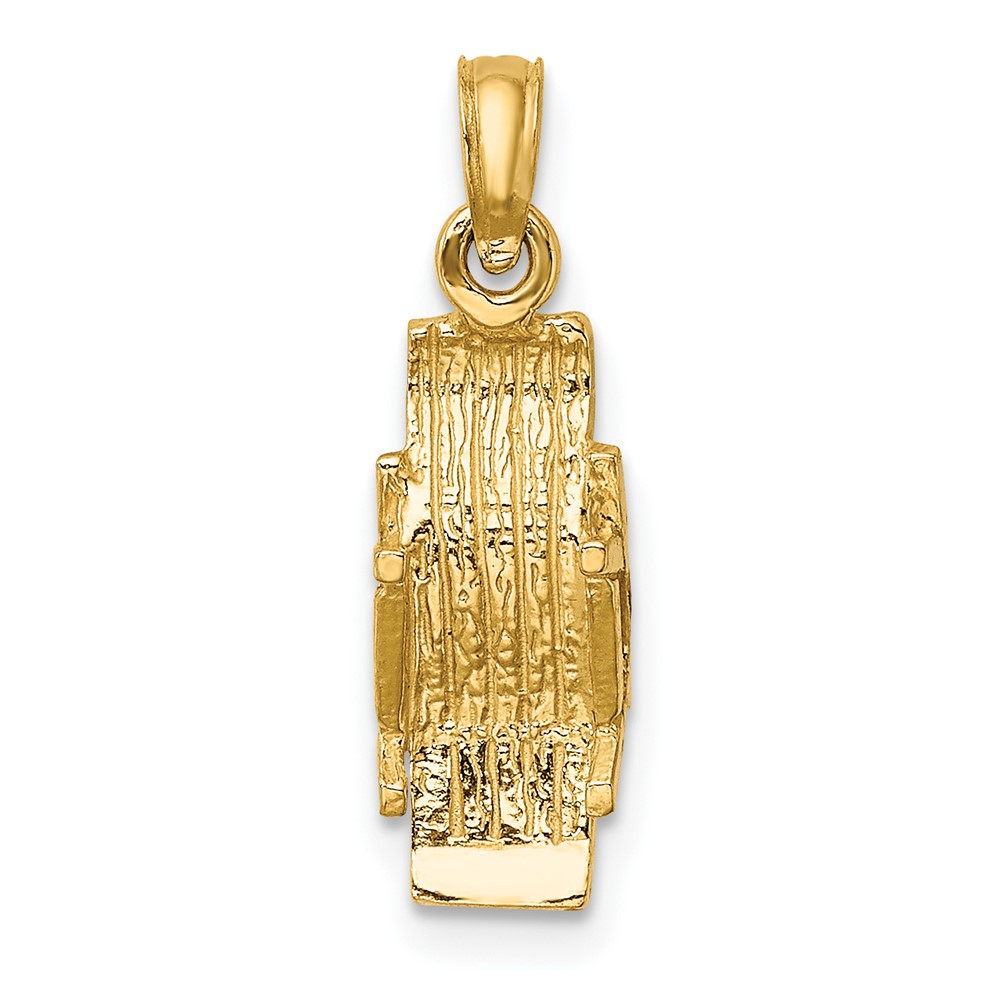 10K 3-D Lounge Beach Chair Charm (10K7276)