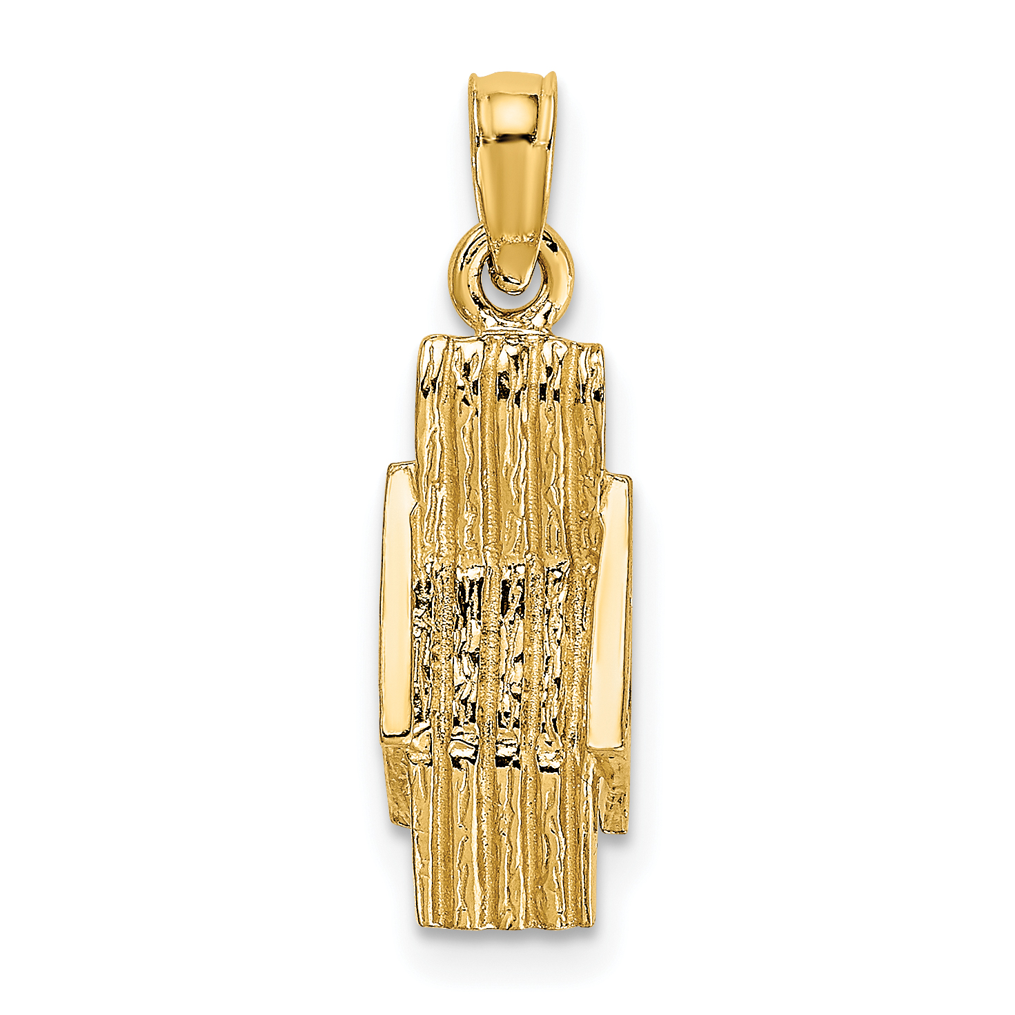 10K 3-D Lounge Beach Chair Charm (10K7276)