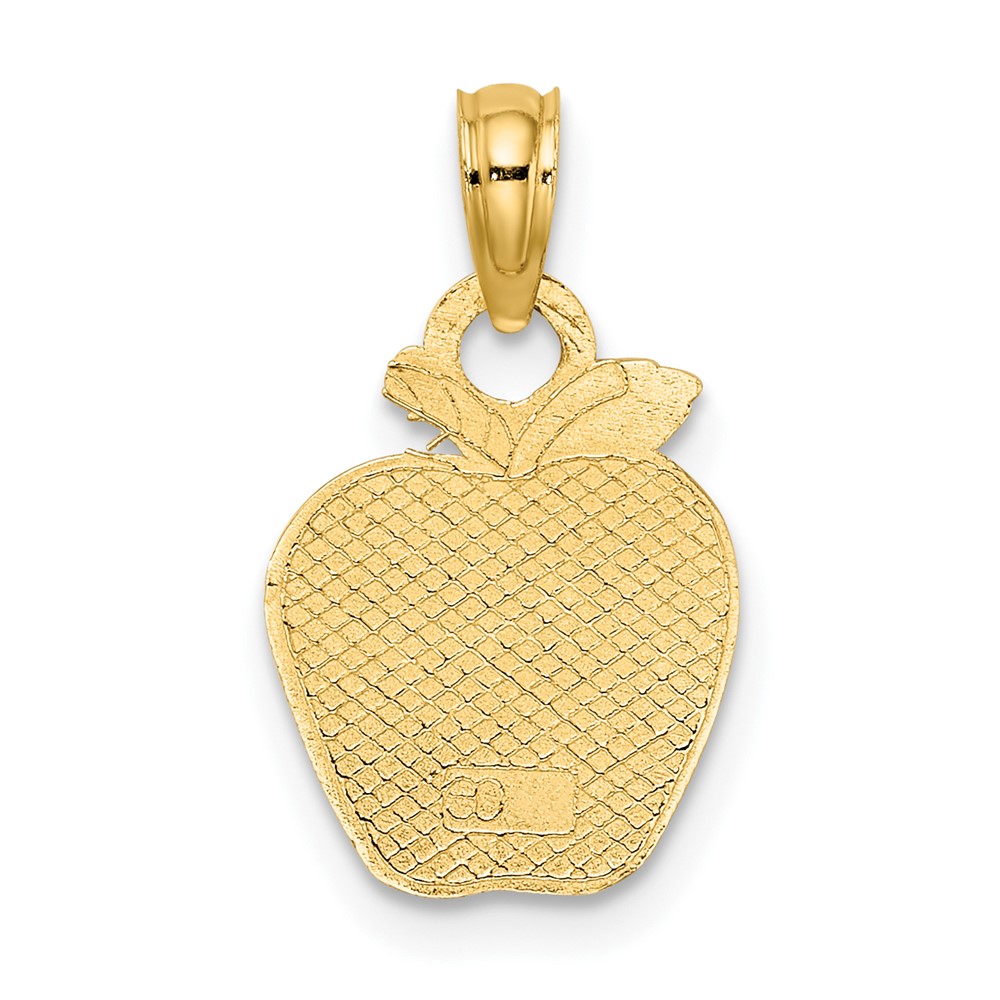 10K Polished Apple Charm (10K7312)