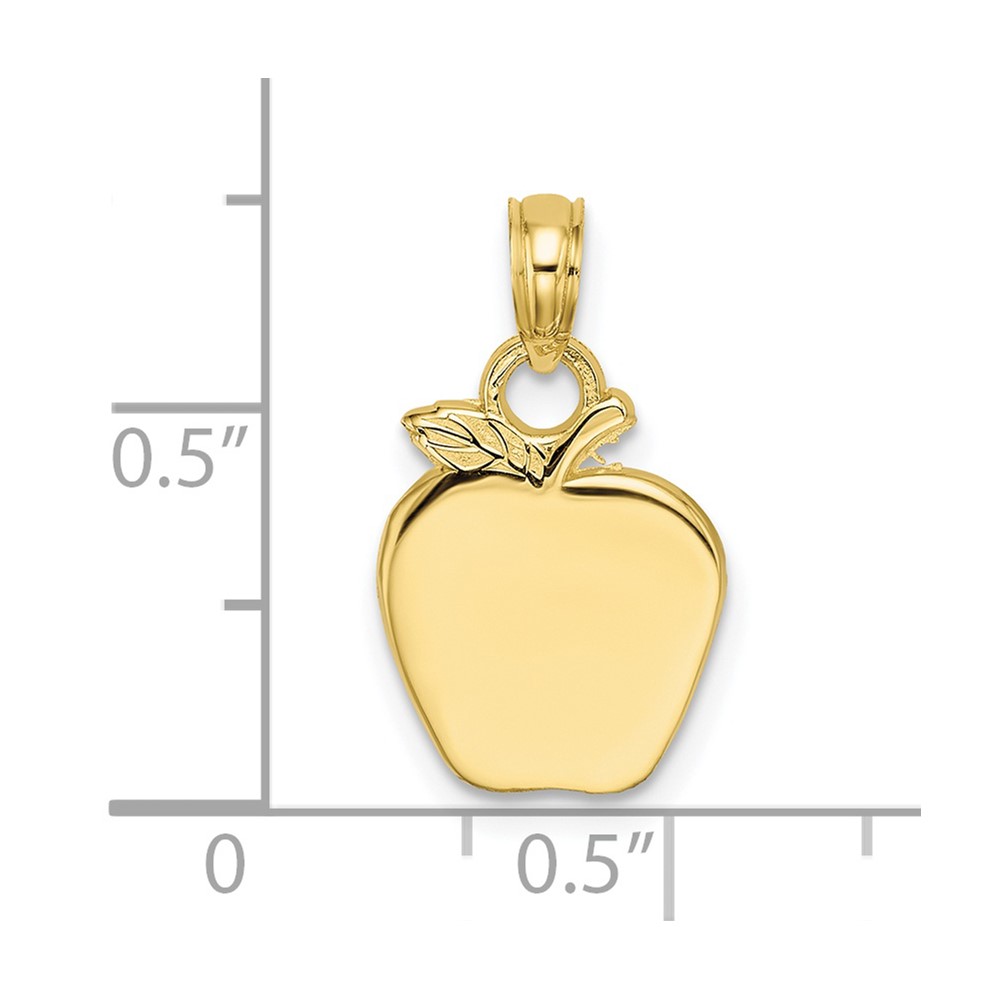 10K Polished Apple Charm (10K7312)
