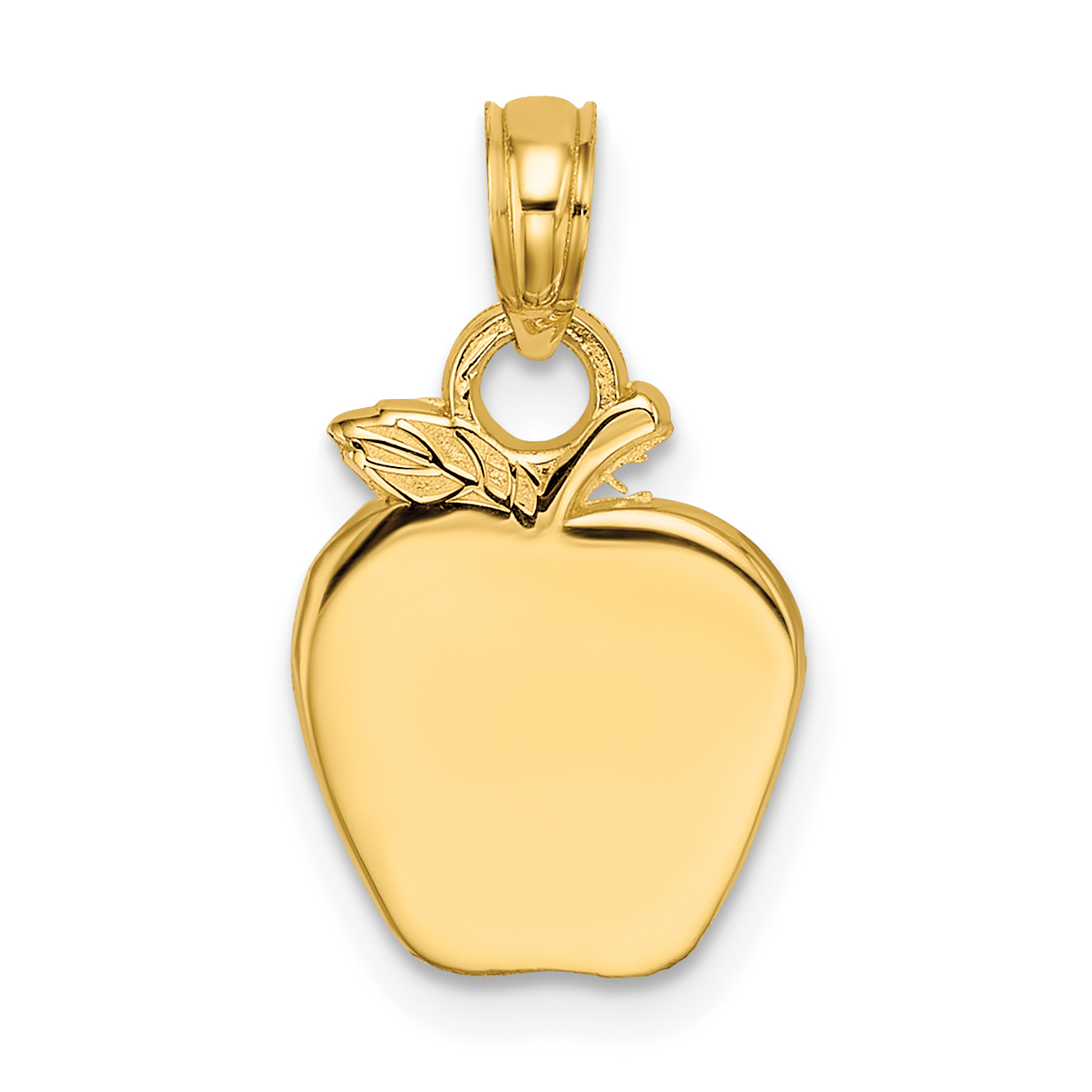 10K Polished Apple Charm (10K7312)