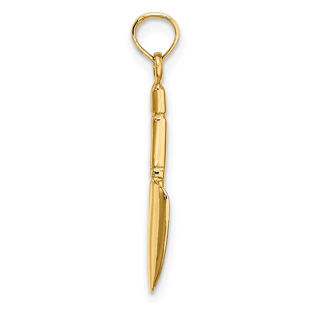 10K 3-D  Trowel Garden Tool Charm (10K7320)