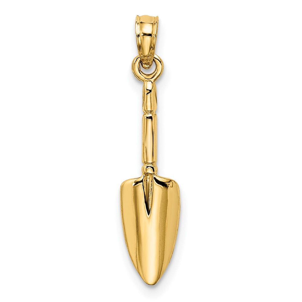 10K 3-D  Trowel Garden Tool Charm (10K7320)