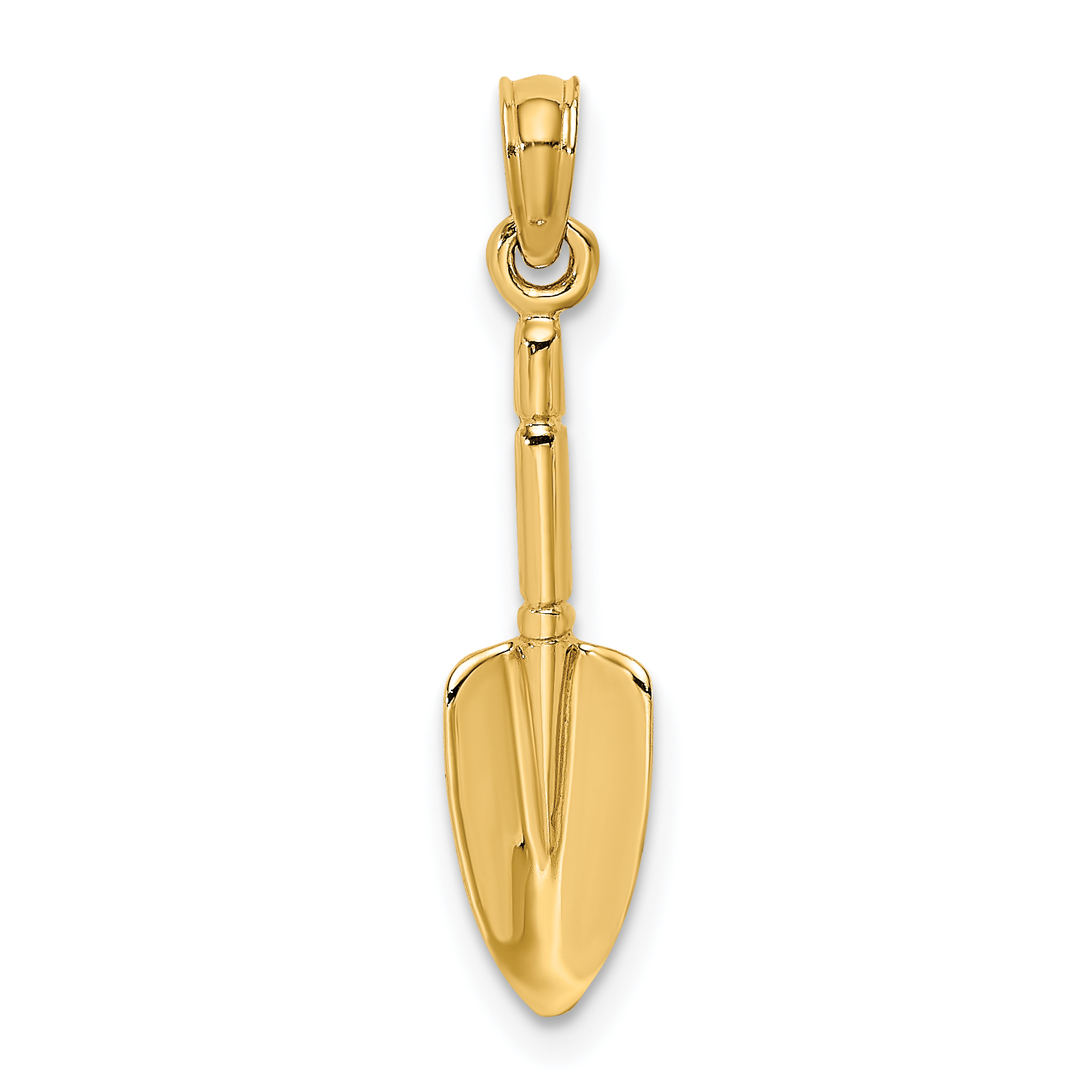 10K 3-D  Trowel Garden Tool Charm (10K7320)