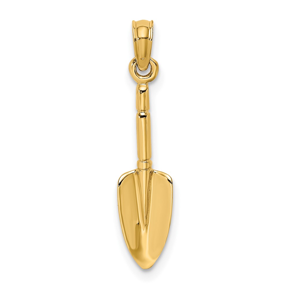 10K 3-D  Trowel Garden Tool Charm (10K7320)