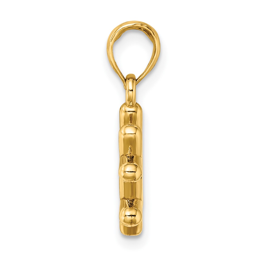 10K 3-D Hashtag Charm (10K7355)