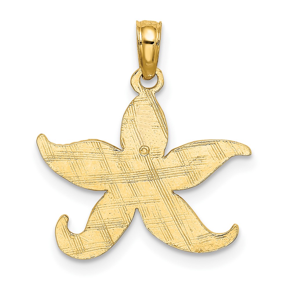 10K Flat Starfish Charm (10K7371)