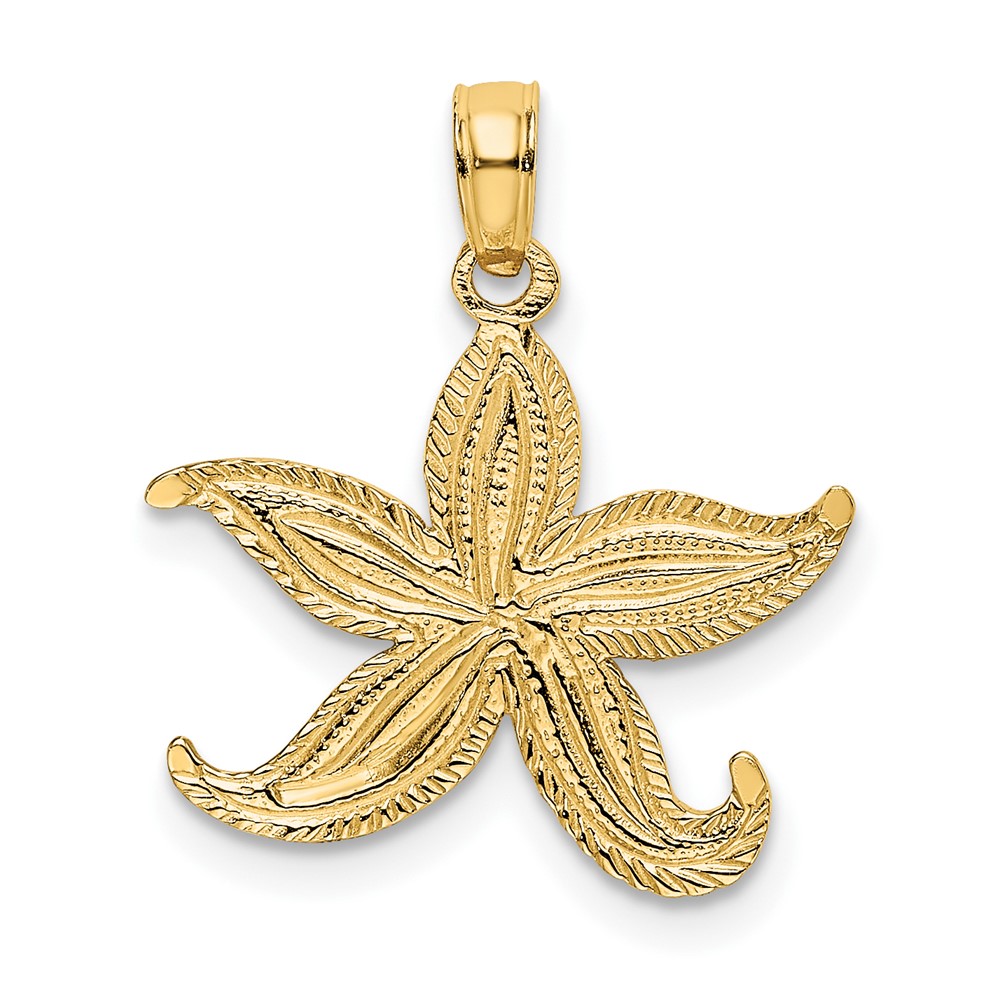 10K Flat Starfish Charm (10K7371)